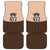 Cowcat Car Mats Cowboy Cat Meowdy Retro Western Yoke Brown - Wonder Print Shop