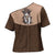 Cowcat Cross Shoulder Shirt Cowboy Cat Meowdy Retro Western Yoke Brown - Wonder Print Shop