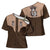 Cowcat Cross Shoulder Shirt Cowboy Cat Meowdy Retro Western Yoke Brown - Wonder Print Shop