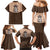 Cowcat Family Matching Mermaid Dress and Hawaiian Shirt Cowboy Cat Meowdy Retro Western Yoke Brown - Wonder Print Shop