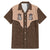 Cowcat Family Matching Mermaid Dress and Hawaiian Shirt Cowboy Cat Meowdy Retro Western Yoke Brown - Wonder Print Shop