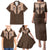 Cowcat Family Matching Puletasi and Hawaiian Shirt Cowboy Cat Meowdy Retro Western Yoke Brown - Wonder Print Shop