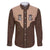 Cowcat Family Matching Puletasi and Hawaiian Shirt Cowboy Cat Meowdy Retro Western Yoke Brown - Wonder Print Shop