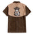 Cowcat Family Matching Short Sleeve Bodycon Dress and Hawaiian Shirt Cowboy Cat Meowdy Retro Western Yoke Brown - Wonder Print Shop