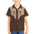 Cowcat Hawaiian Shirt Cowboy Cat Meowdy Retro Western Yoke Brown - Wonder Print Shop