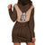 Cowcat Hoodie Dress Cowboy Cat Meowdy Retro Western Yoke Brown - Wonder Print Shop