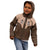 Cowcat Kid Hoodie Cowboy Cat Meowdy Retro Western Yoke Brown - Wonder Print Shop