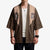 Cowcat Kimono Cowboy Cat Meowdy Retro Western Yoke Brown - Wonder Print Shop