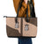 Cowcat Leather Tote Bag Cowboy Cat Meowdy Retro Western Yoke Brown - Wonder Print Shop