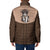 Cowcat Padded Jacket Cowboy Cat Meowdy Retro Western Yoke Brown - Wonder Print Shop