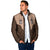 Cowcat Padded Jacket Cowboy Cat Meowdy Retro Western Yoke Brown - Wonder Print Shop