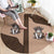 Cowcat Round Carpet Cowboy Cat Meowdy Retro Western Yoke Brown - Wonder Print Shop