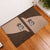 Cowcat Rubber Doormat Cowboy Cat Meowdy Retro Western Yoke Brown - Wonder Print Shop