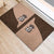 Cowcat Rubber Doormat Cowboy Cat Meowdy Retro Western Yoke Brown - Wonder Print Shop