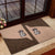 Cowcat Rubber Doormat Cowboy Cat Meowdy Retro Western Yoke Brown - Wonder Print Shop