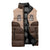 Cowcat Sleeveless Puffer Jacket Cowboy Cat Meowdy Retro Western Yoke Brown - Wonder Print Shop