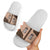 Cowcat Slide Sandals Cowboy Cat Meowdy Retro Western Yoke Brown - Wonder Print Shop