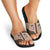 Cowcat Slide Sandals Cowboy Cat Meowdy Retro Western Yoke Brown - Wonder Print Shop