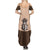 Cowcat Summer Maxi Dress Cowboy Cat Meowdy Retro Western Yoke Brown - Wonder Print Shop