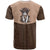 Cowcat T Shirt Cowboy Cat Meowdy Retro Western Yoke Brown - Wonder Print Shop