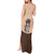 Cowcat Tank Maxi Dress Cowboy Cat Meowdy Retro Western Yoke Brown - Wonder Print Shop