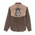Cowcat Women Casual Shirt Cowboy Cat Meowdy Retro Western Yoke Brown - Wonder Print Shop