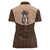 Cowcat Women Polo Shirt Cowboy Cat Meowdy Retro Western Yoke Brown - Wonder Print Shop