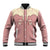 Cowcat Baseball Jacket Cowboy Cat Meowdy Retro Western Yoke Pink - Wonder Print Shop
