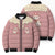 Cowcat Bomber Puffer Jacket Cowboy Cat Meowdy Retro Western Yoke Pink - Wonder Print Shop