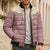 Cowcat Bomber Puffer Jacket Cowboy Cat Meowdy Retro Western Yoke Pink - Wonder Print Shop