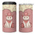 Cowcat 4 in 1 Can Cooler Tumbler Cowboy Cat Meowdy Retro Western Yoke Pink - Wonder Print Shop