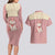 Cowcat Couples Matching Long Sleeve Bodycon Dress and Hawaiian Shirt Cowboy Cat Meowdy Retro Western Yoke Pink - Wonder Print Shop