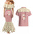 Cowcat Couples Matching Mermaid Dress and Hawaiian Shirt Cowboy Cat Meowdy Retro Western Yoke Pink - Wonder Print Shop
