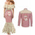 Cowcat Couples Matching Mermaid Dress and Long Sleeve Button Shirt Cowboy Cat Meowdy Retro Western Yoke Pink - Wonder Print Shop