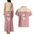 Cowcat Couples Matching Tank Maxi Dress and Hawaiian Shirt Cowboy Cat Meowdy Retro Western Yoke Pink - Wonder Print Shop