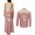 Cowcat Couples Matching Tank Maxi Dress and Long Sleeve Button Shirt Cowboy Cat Meowdy Retro Western Yoke Pink - Wonder Print Shop