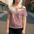 Cowcat Cross Shoulder Shirt Cowboy Cat Meowdy Retro Western Yoke Pink - Wonder Print Shop