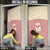 Cowcat Door Cover Cowboy Cat Meowdy Retro Western Yoke Pink - Wonder Print Shop