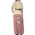 Cowcat Family Matching Off Shoulder Maxi Dress and Hawaiian Shirt Cowboy Cat Meowdy Retro Western Yoke Pink - Wonder Print Shop