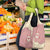 Cowcat Grocery Bag Cowboy Cat Meowdy Retro Western Yoke Pink - Wonder Print Shop