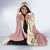 Cowcat Hooded Blanket Cowboy Cat Meowdy Retro Western Yoke Pink - Wonder Print Shop