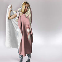Cowcat Hooded Blanket Cowboy Cat Meowdy Retro Western Yoke Pink - Wonder Print Shop