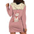 Cowcat Hoodie Dress Cowboy Cat Meowdy Retro Western Yoke Pink - Wonder Print Shop