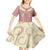 Cowcat Kid Short Sleeve Dress Cowboy Cat Meowdy Retro Western Yoke Pink - Wonder Print Shop
