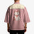 Cowcat Kimono Cowboy Cat Meowdy Retro Western Yoke Pink - Wonder Print Shop