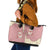 Cowcat Leather Tote Bag Cowboy Cat Meowdy Retro Western Yoke Pink - Wonder Print Shop