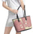 Cowcat Leather Tote Bag Cowboy Cat Meowdy Retro Western Yoke Pink - Wonder Print Shop