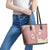 Cowcat Leather Tote Bag Cowboy Cat Meowdy Retro Western Yoke Pink - Wonder Print Shop