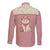 Cowcat Long Sleeve Button Shirt Cowboy Cat Meowdy Retro Western Yoke Pink - Wonder Print Shop