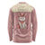 Cowcat Long Sleeve Shirt Cowboy Cat Meowdy Retro Western Yoke Pink - Wonder Print Shop